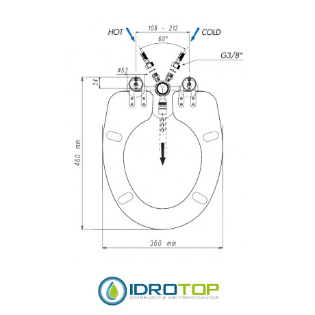 COPRIWATER BIDET 520T OT